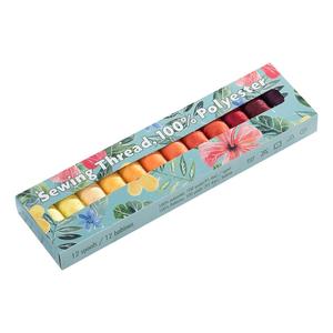 Bộ Chỉ May Tay <span class=keywords><strong>Polyester</strong></span> 72 Màu AA Bộ Chỉ May Sợi <span class=keywords><strong>Polyester</strong></span> 100 Yard Sản Xuất Tại Trung Quốc - Product Image 3