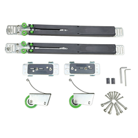 Kit de roulettes silencieuses anti-saut à fermeture douce SC-022 avec amortisseur hydraulique pour porte de placard et de meuble, emballage individuel