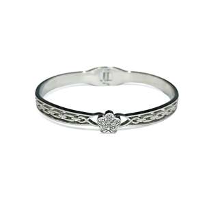 Pulsera de Cristal, Acero Inoxidable 316L, Chapado en Oro PVD, Diseño Sostenible y Resistente - Product Image 1