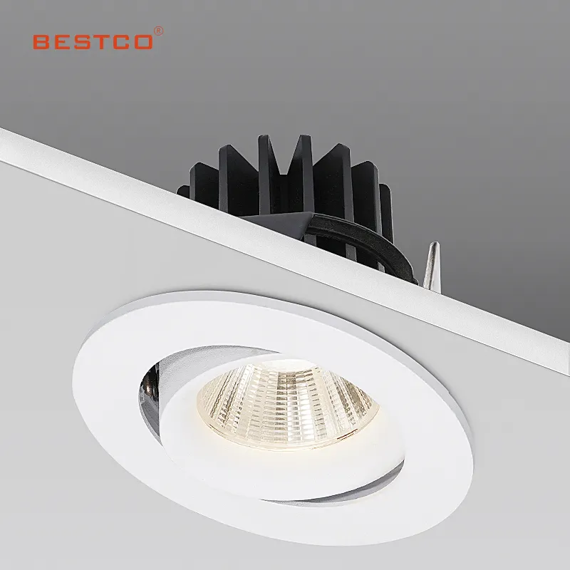 Luz LED Cob para baixo de alumínio para hotéis, corpo de alumínio para sala de estar, fornecedor de iluminação 5W Mr16