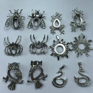 Vendita calda europea americana ciondolo in cristallo naturale con tecnica dipinta a mano accessori per collana HZ vendita diretta - Product Image 1