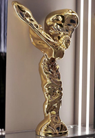 Escultura de Ángel de Arte para Decoración de Pisos de Casas Modernas de Lujo, Estatua de Dama Voladora de Fibra de Vidrio Dorada Grande de Estilo Nórdico para Vestíbulo de Hotel