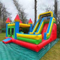 Châteaux gonflables pour fêtes en plein air, châteaux gonflables commerciaux, châteaux gonflables pour enfants avec toboggan