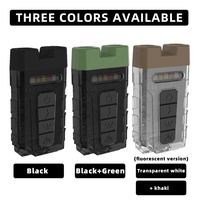 Puntero Láser Rojo Mini EDC, Linterna de Bolsillo ABS de 600 Lúmenes, Llavero Impermeable con Luz Magnética para Deportes al Aire Libre y Camping