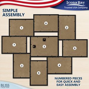 Campuchia nhà máy sản xuất bán buôn bền MDF khung hình Trọng lượng nhẹ tùy chỉnh màu sắc kích thước khung ảnh - Product Image 3