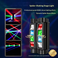 Mini projecteur de scène mobile DMX512, lumière disco 8*3W RGB LED en alliage d'aluminium pour DJ, événements, Noël, anniversaires