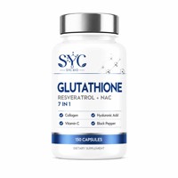 Capsules de glutathion 7-en-1 OEM avec resvératrol et NAC pour l'éclaircissement de la peau et la réparation cellulaire chez l'adulte - Vente en gros