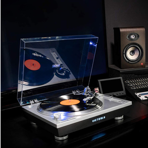 Luckyageli — couvercle anti-poussière pour plateau tournant Audio, en acrylique, transparent, pour clecaraudio, humeur, vente en gros - Product Image 2