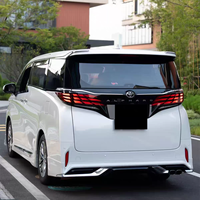 Nuevo Kit de Labio Delantero Estilo Modellista Premium con Recortes para Salida de Escape para Kit de Carrocería Alphard Vellfire AH30 AH40