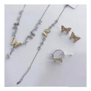 Enormous Quality Fabulous Sales Fashion <b>Stainless</b> <b>Steel</b> Gold Luxury Necklace Elegant <b>Jewellery</b> Set - Product Image 1