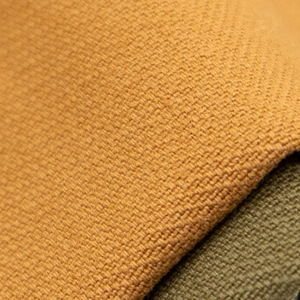 ผ้าทวิลล์ดริลล์ทอจากผ้าฝ้ายคอมแพคสปัน 32S ซักทราย สีกากี สำหรับทำเสื้อผ้า - Product Image 2