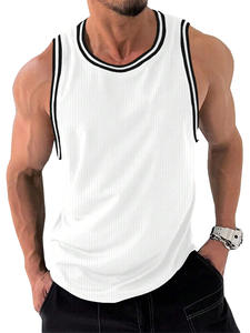 Men Custom Logo Singlets Blank Gym Fitness Workout Muscle Stringer Bodybuilding <strong>Wife</strong> <strong>Beater</strong> Men Tank Top - Product Image 2