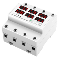 Disjoncteur à réinitialisation automatique du moteur de protection de tension triphasé protecteur auto-composé réglable numérique pour la maison