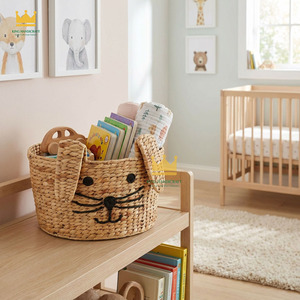 Direct Sale Pure Hand Woven Animal Shape Multifunctional <b>Storage</b> <b>Box</b> Sundries <b>Storage</b> Basket from <b>Kid</b> Room - Product Image 6