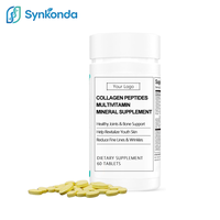 Comprimés de collagène OEM, complément blanchissant pour la peau pour femmes, vitamine D3, minéraux, probiotiques, peptides de collagène