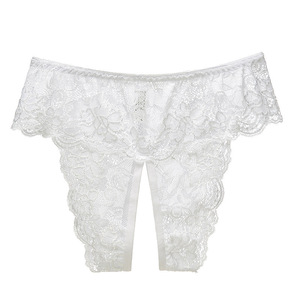 Vente directe d'usine de lingerie sexy, culottes en dentelle pour femmes, entrejambe ouvert, pas besoin de les enlever, string sexy. - Product Image 5