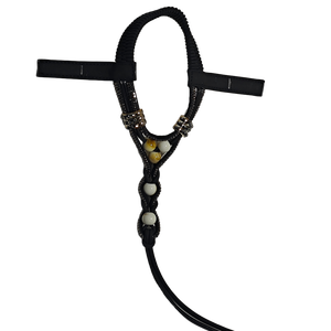 Sandalias de Mujer de Alta Calidad, Negras, con Cuentas de PU, Deslizables, Elásticas, Ligeras, Transpirables y Cómodas, Parte Superior de Calzado Semiterminada - Product Image 5