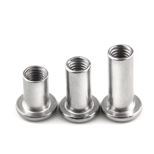 Écrous à douille hexagonale en acier inoxydable poli galvanisé, écrous cylindriques zingués à fond frais pour l'exploitation minière et le traitement de l'eau - Product Image 2