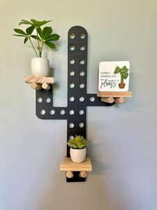 202409 venta al por mayor pared Pegboard decoración <span class=keywords><strong>de</strong></span> pared regalo organización arte <span class=keywords><strong>de</strong></span> pared decoración del hogar joyería <span class=keywords><strong>plantas</strong></span> acogedor hogar artículo <span class=keywords><strong>Cactus</strong></span> Pegboard - Product Image 5
