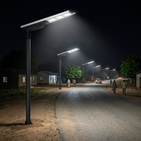Lampe solaire intégrée tout-en-un JKCSOLAR JKC-FX-60W, étanche IP65, anti-impact IK10, capteur de mouvement PIR, batterie LiFePO4