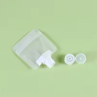 Pochette à bec rabattable rechargeable imprimée sur mesure sac d'emballage cosmétique liquide étanche pour Lotion de voyage crème trousses d'échantillons de toilette