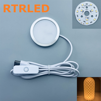 Lampe USB à interrupteur pour kit de lampe Bambu Lab 001, pour boîte à ombres d'animation imprimée en 3D, projet MakerWorld, fabrication sur mesure, tension personnalisée