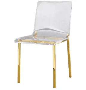 Modern Hot Sale Acrylic Chair Transparent Crystal Chair Clear Dining Chairs