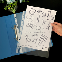 Protector de Hojas Transparente Personalizado de Fábrica, Duradero, con 11 Orificios, Fundas para Documentos A4 de Polipropileno, Carpeta de Archivos, Bolsa Impermeable