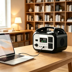Station d'alimentation portable LiFePO4 600W pour extérieur, avec lampe torche et générateur solaire - Product Image 6