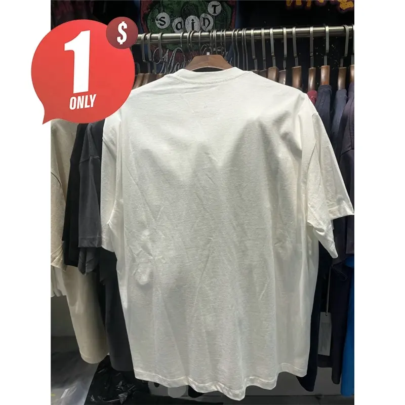 Stock Vêtements Sommer Robes courtes élégantes Topo Damit Acid Wash Tee Shirts Polo T-Shirt Uniforme