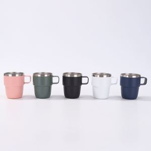 High-value Creative 304 Stainless Steel Double-Layer Vacuum Mug Simple Home Office Coffee <b>Cup</b> Gift <b>Cup</b> Unisex - Product Image 4