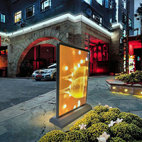 Boîte à lumière LED en alliage d'aluminium double face A5, couleur pleine, 5000 lumens, faible consommation, support de menu de restaurant, bar, magasin, présentoir de table