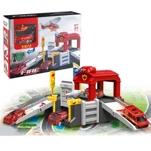 Nuevo coche de juguete de pista para niños con caja de regalo de juguete de empalme ligero para niños y niñas regalo de cumpleaños