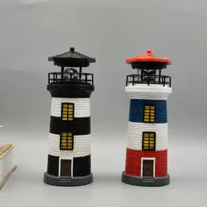 Son beyaz deniz feneri reçine süs DIY aksesuar Dollhouse minyatür el sanatları