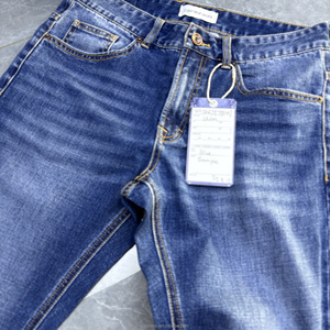 Jeans Droit Bleu Homme Brodé Technics Collection Hiver à Bas <span class=keywords><strong>Prix</strong></span> Style <span class=keywords><strong>Singe</strong></span> Lavé Supérieur au Fer Électrique - Product Image 2