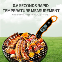Thermomètre alimentaire numérique haute précision en plastique ABS étanche pour la cuisson de la viande, du barbecue, du four, des pâtisseries, des steaks, du lait et la cuisine