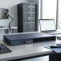 Gateway VoIP IAD600-32FXS con 4 Puertos Gigabit GE, Conversor Analógico a IP SIP IAD para Sistemas Telefónicos PBX de Hoteles y Empresas Asterisk 3CX