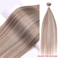 Extensions de cheveux synthétiques lisses et soyeux, effet naturel, noir, super doux et soyeux