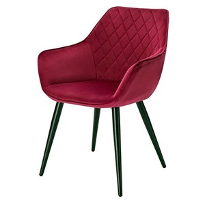 Groothandel Luxe Accent Stoel Fluweel Moderne Europea Luxe Accent Stoel Smaragdgroene Stof Zachte Relax Cafe Stoelen Met Armen - Product Image 2