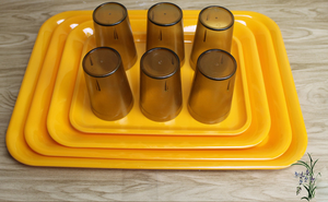 Venta al por Mayor de 100 Piezas de Bandejas Cuadradas de Melamina Ecológicas para Servir Alimentos, Cenicero Portátil, Estilo de Cocina Nórdica - Product Image 4