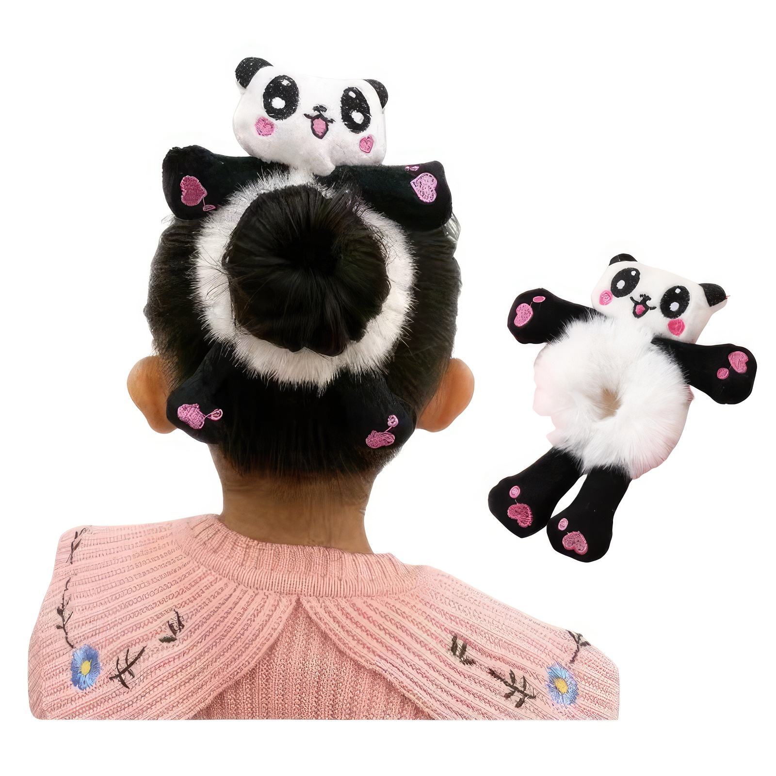 Hair Tie Cartoon Panda Hair Band Cute Elastic Hair Scrunchy for Girls Women