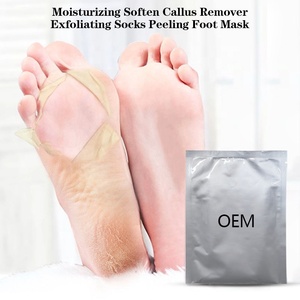 Masque Chaussettes Exfoliantes et Hydratantes pour les Pieds Marque Privée, Soin Pédicure Spa au Collagène et Lait <span class=keywords><strong>de</strong></span> Chèvre, Élimination des Callosités, Vente en Gros OEM ODM - Product Image 5