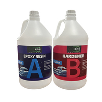 Résine époxy et durcisseur DLD de qualité alimentaire, 1 et 1/2 gallon, rapport de poids 2:1, pour la construction de tables en résine (table rivière)