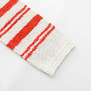 Vente en gros de pull rétro à épaules décolletées, <span class=keywords><strong>col</strong></span> <span class=keywords><strong>bateau</strong></span>, pull tricoté en polyester en coton uni et pelucheux, pull pour femme - Product Image 3