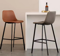 Tabouret de bar simple et moderne avec dossier pour salon de thé ou bureau commercial Tabouret haut Mobilier