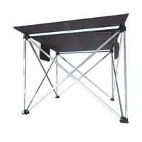 Table solaire pliable avec cadre en alliage d'aluminium, charge solaire directe, table d'extérieur pour le camping, le pique-nique, la pêche