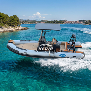 Bote Rígido de Aluminio RIB 700 con <span class=keywords><strong>Casco</strong></span> de PVC de 1.2 mm, Capacidad para 12 Personas, Botes Estables y Duraderos para Pesca y Recreación - Product Image 5