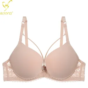 BINNYS Lingerie Femme Soutiens Sujetador De Mujer Soutien Gorge En Gros Taille pizzo ferretto Plus Size reggiseni 34 38 40 C coppa reggiseno