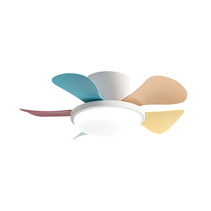 Ventilatori da soffitto bianchi moderni diretti dalla fabbrica con luci e lama in ABS con motore BLDC reversibile a distanza dimmerabile per soggiorno in camera da letto - Product Image 1