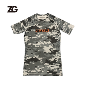 Maglietta Rash Guard Personalizzata per Jiu Jitsu MMA, Manica Corta, <span class=keywords><strong>Abbigliamento</strong></span> <span class=keywords><strong>Sportivo</strong></span> per Arti Marziali BJJ da <span class=keywords><strong>Uomo</strong></span> - Product Image 2